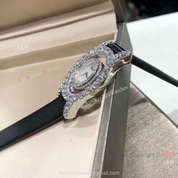 Top Grade Replica Chopard Happy Dreamg Ice Out Watches 32mm 5
