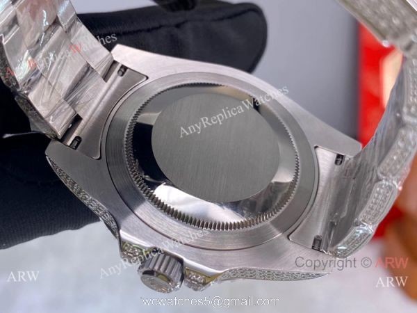 Replica Rolex GMT-Master II 116769 Ice Watch Stainless Steel Diamond Dial 5