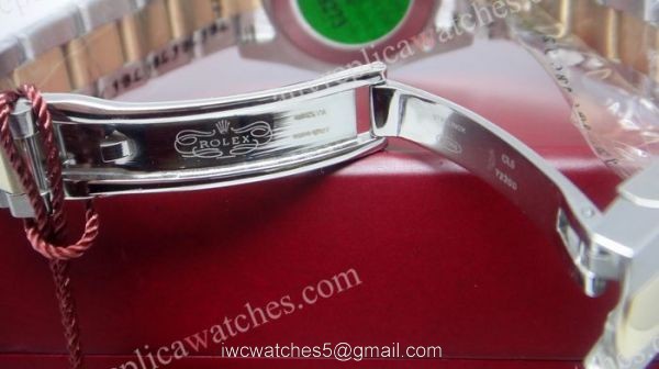 Rolex Datejust Fake Watch: Two Tone Silver Flower Face 36mm Mens Watch 5
