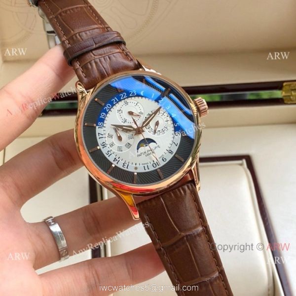 Copy Patek Philippe Grand Complications Stainless Steel Moonphase Watch 5
