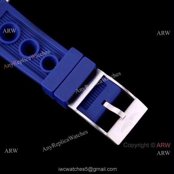 2018 New Breitling Avenger Blackbird Replica Watch Blue Band w Blue Face 5