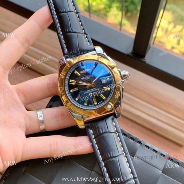 Wholesale Copy Breitling Chronomat 01 Rose Gold Dial Watches 5