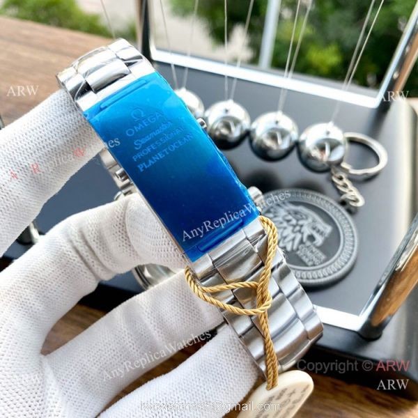 Replica Omega Planet Ocean GMT Watches Blue Ceramic Bezel SWISS GRADE CASE 5