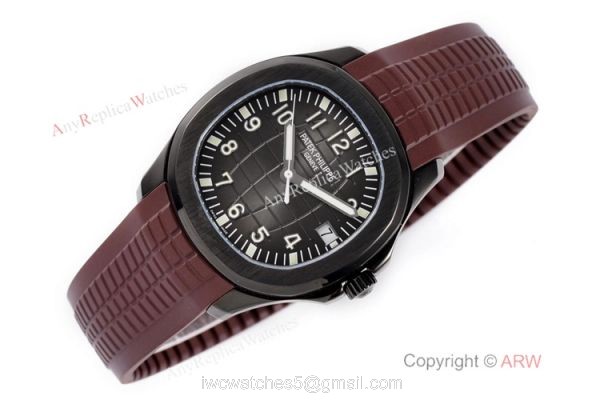 Swiss Grade Copy Patek Philippe Aquanaut Brown Rubber Strap Watch 40mm 5