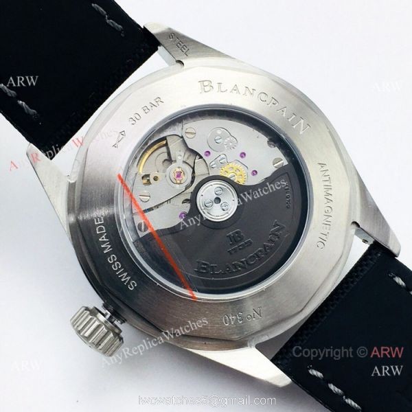 2020 AAA Swiss Replica Blancpain Bathyscaphe Moonphase Watch Ss Blue Dial 5