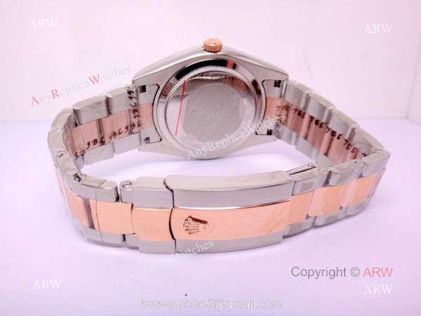 Replica Rolex Datejust 40mm 2-Tone Rose Gold Watch Oyster Band 5