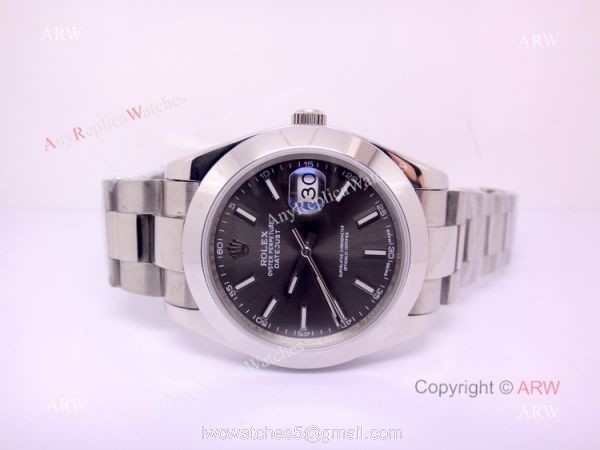 Rolex Datejust 40mm Watch SS Rhodium Gray Face New 2017 Dial 5