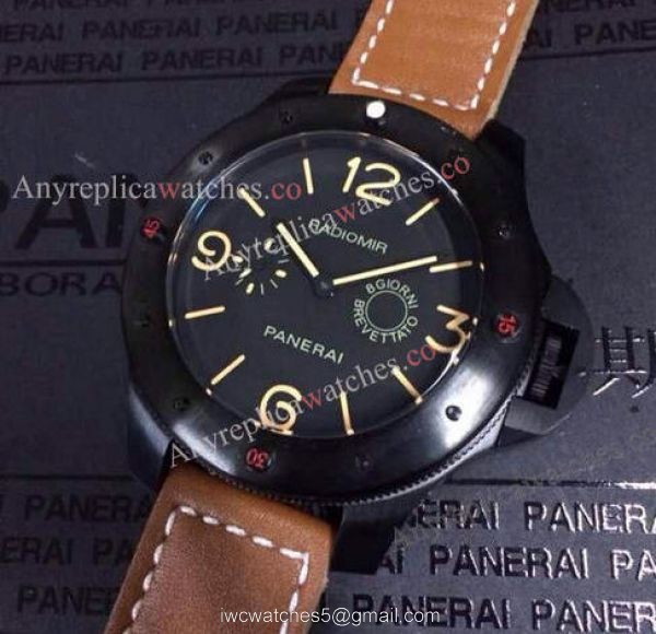 Radiomir Panerai Egiziano Replica Watch Brown Leather band 47mm 5