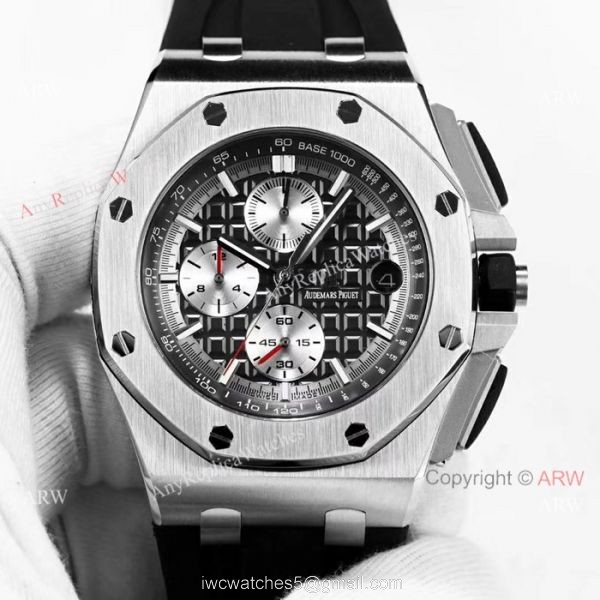 Solid Black AP Royal Oak Offshore 44mm Mens watch Audemars Piguet Knock off Wholesale 5