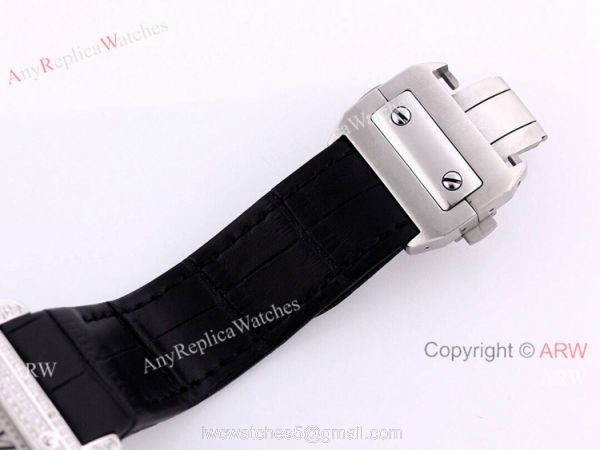 AAA Copy Cartier Santos De Iced Out Watch Automatic Movement 5