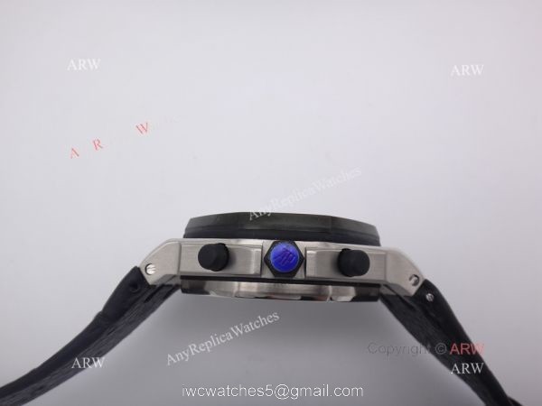 Replica Audemars Piguet Watches For Sale Royal Oak Offshore Black Leather Band Watch 5