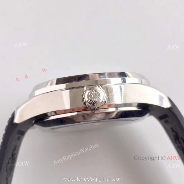 Swiss Grade Copy Patek Philippe Travel Time Watch SS Gray Dial 5