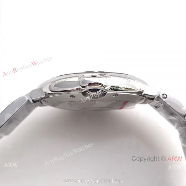 Swiss Replica Cartier Ss Pink Face Watch Ballon Bleu Series 5