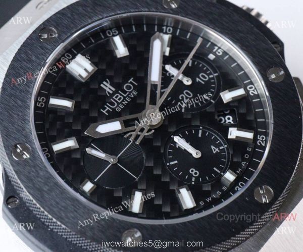 Swiss Copy Hublot Big Bang SS Black Dial Watches HBB V6 Factory 5