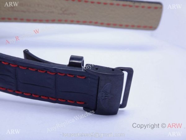 Replica Breitling Watch: Chronometre Certifie 1000m Black &038; Red Chronograph 5
