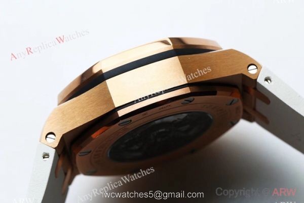 JH AUDEMARS PIGUET 26400SO CAL.3126 44MM ROSE GOLD CASE WATCH 5