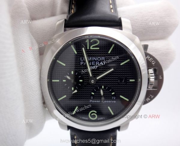 Panerai Power Reserve GMT Black Dial Replica Watch 5