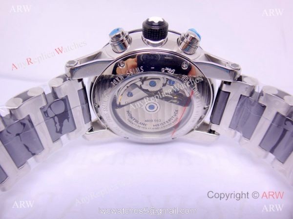 Swiss Grade Replica Montblanc Timewalker Chronograph Watch Black Ceramic 5