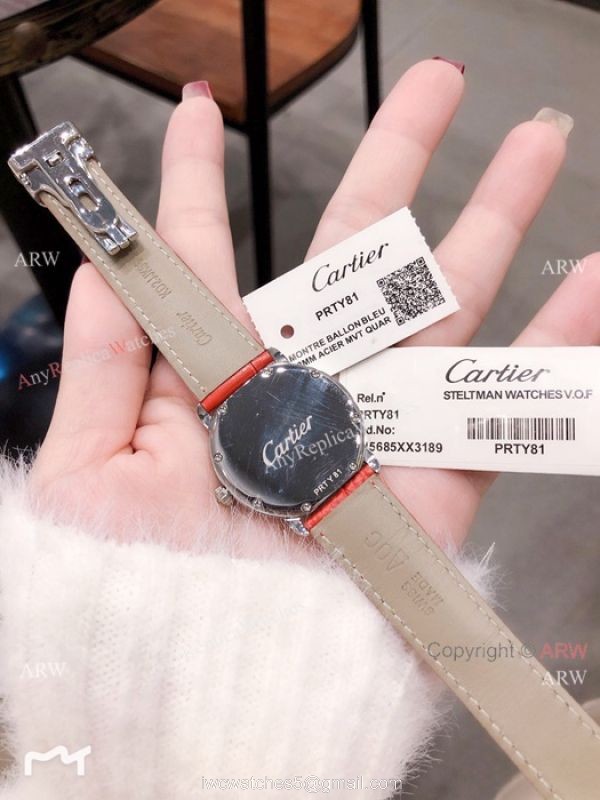 2019 New Cartier SS Diamond Watches Japan Quartz Best Replica 5
