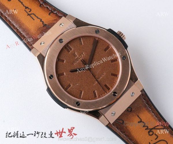 Swiss Grade Copy Hublot Classic Fusion V3 HUB1100 Watch Berluti Strap 5