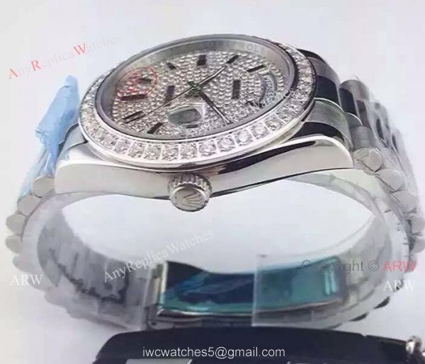 High Quality Rolex Diamond Bezel Replica Watch DDII 41mm 5