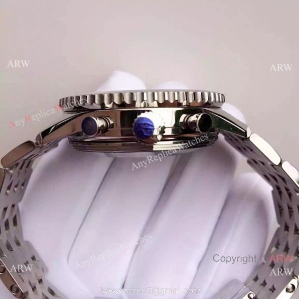 JF Best Replica Breitling Navitimer 01 43mm Watch Stainless Steel Black Face 5