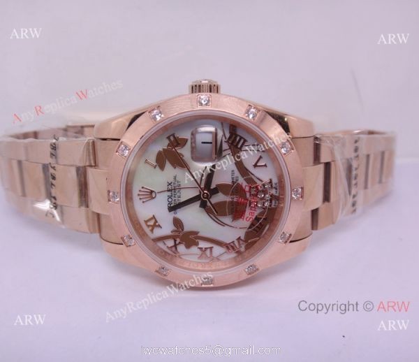 Rose Gold Rolex Datejust Goldust Dream Dial Watch 5