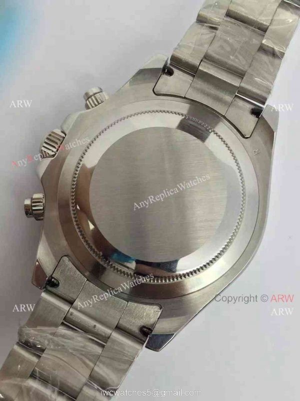 Replica Rolex Daytona Valjoux 7750 Watch Stainless Steel Black Dial Buy Swiss 5