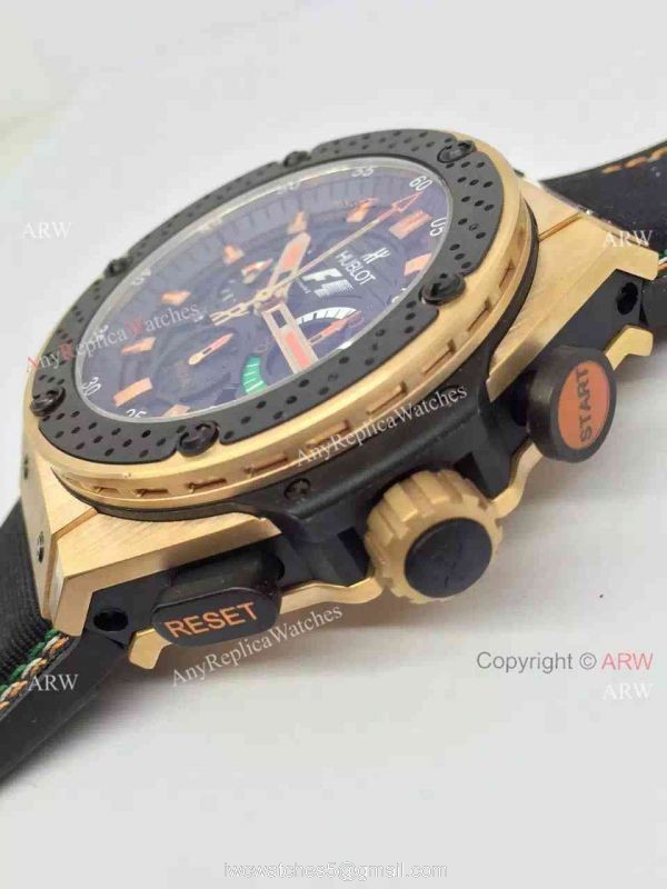 Copy Hublot F1 Geneve Watch Rose Gold Case 5