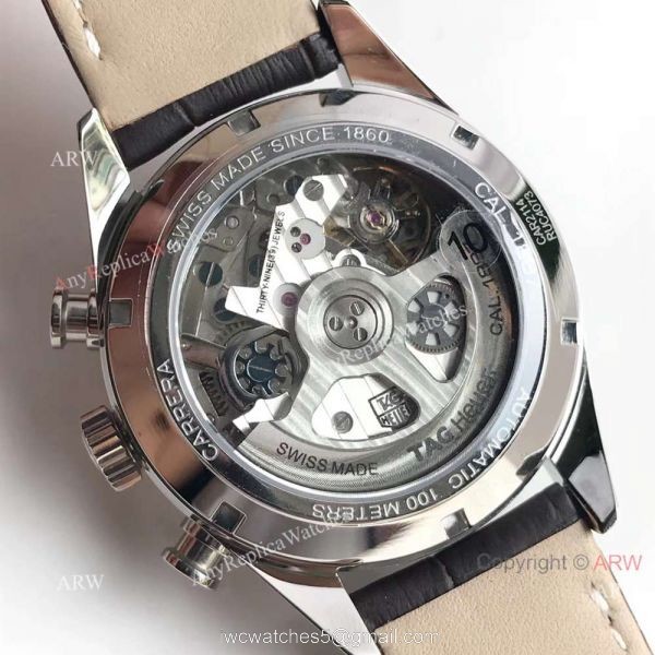Swiss Copy TAG Heuer Carrera Calibre 1887 Chronograph Watch Silver Dial 5