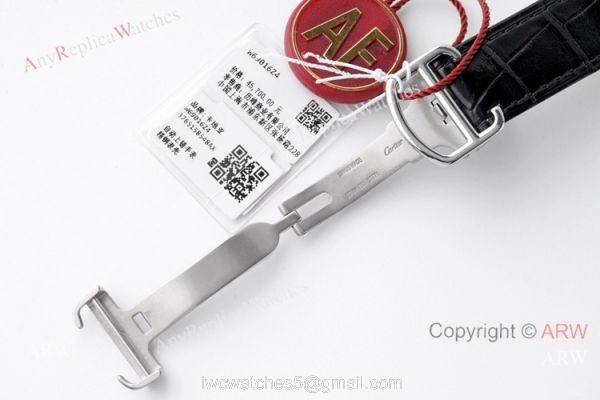 1-1 Best Edition AF Factory Ballon Bleu Cartier Leather Strap Watch 42mm 5