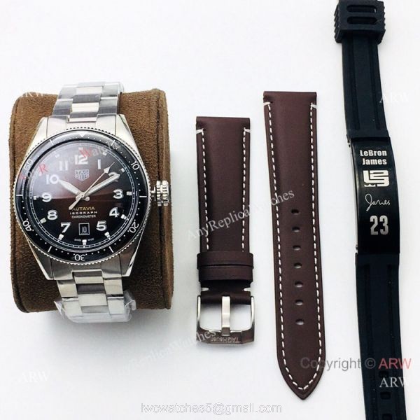 AAA Replica TAG Heuer Autavia Chocolate Dial Watch Swiss 2836 5