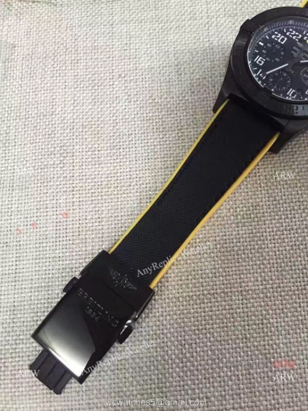 Breitling Avenger Hurricane military Replica Watch Red/Black Rubber Strap 5
