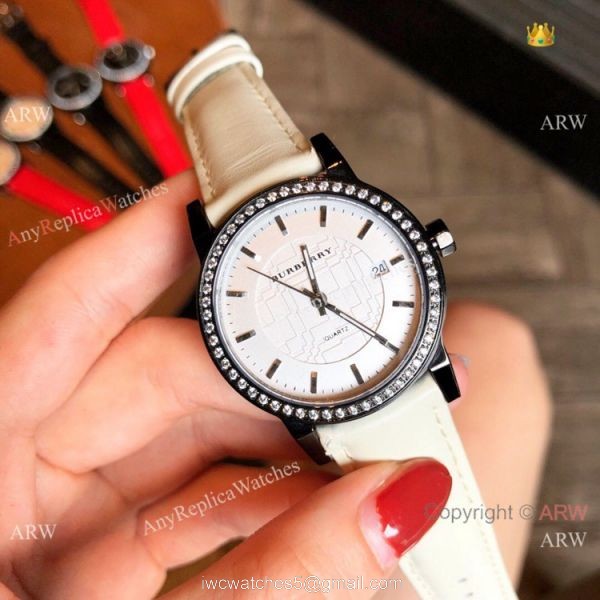 Best Quality Burberry Women Quartz Watches Rose Gold White 5