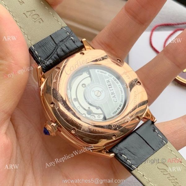 Swiss Quality Cartier Drive De Rose Gold Asia 8215 Watch 5