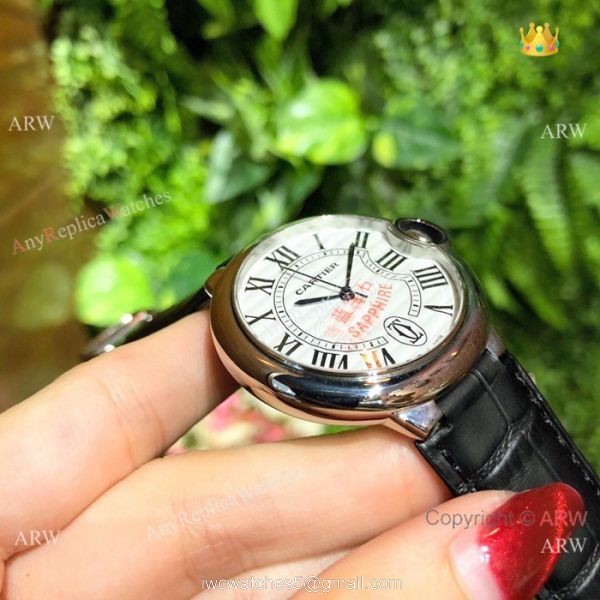 Pink Mother of Pearl Ballon Bleu de Cartier Watch Lady 36mm 5