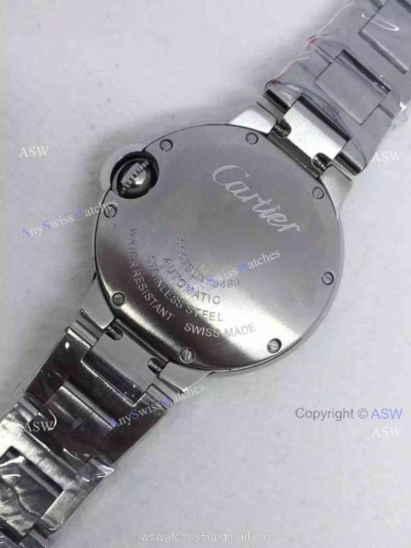 Replica Swiss Cartier Ballon Bleu Ladies Watch Stainless Steel 5