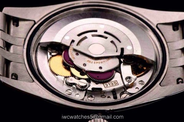 ROLEX DATEJUST SWISS ETA3135 WATCH SS BLACK ROMAN 5