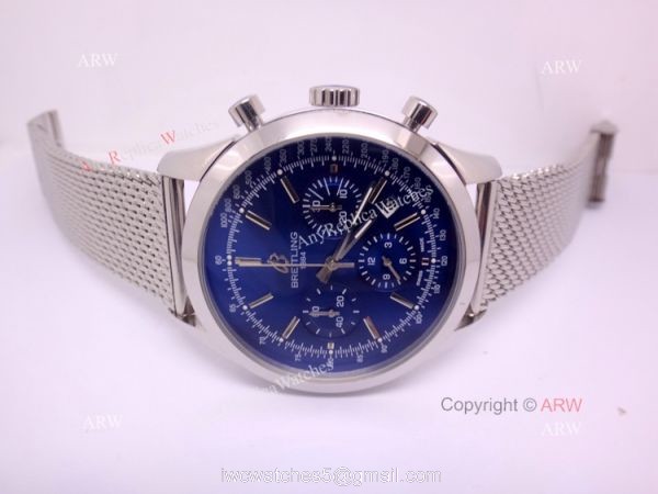Breitling Transocean Replica Watch Breitling Transocean Blue Dial Stainless Steel 5