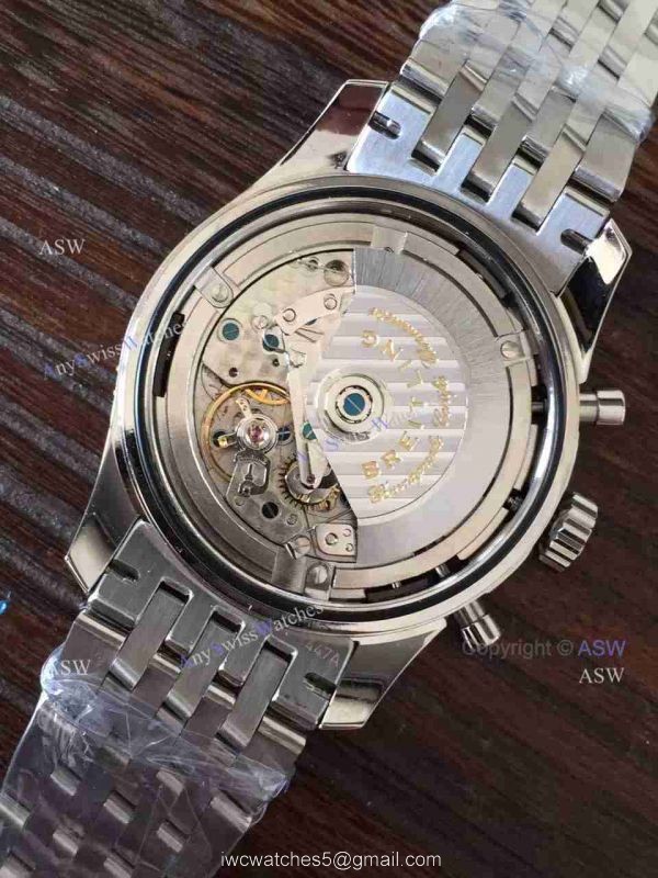 Swiss Copy Breitling Navitimer World Watch Stainless Steel White Chronograph 5