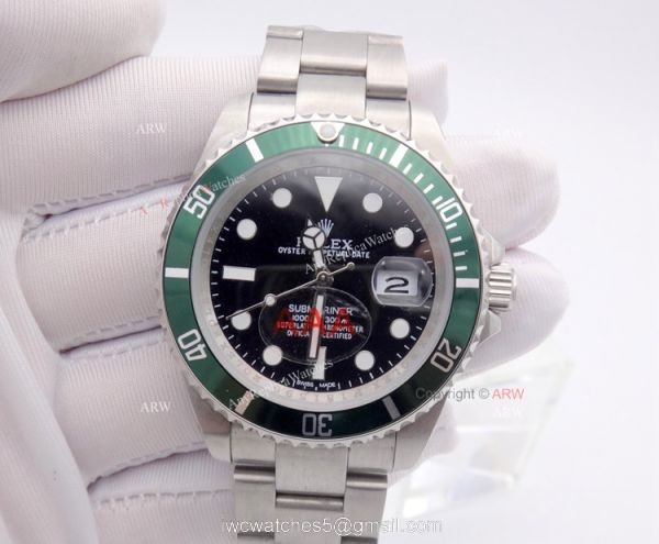 Rolex 50th Anniversary Kermit Submarimer Replica Watch 16610LV 5