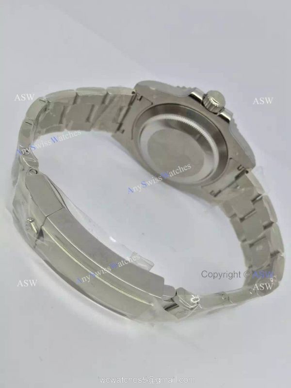 Swiss Fake Rolex Submariner Blue Dial Blue Ceramic Bezel Watch 5