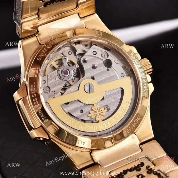 Swiss Quality Patek Philippe Nautilus Womens Watch Gold and Diamond 5