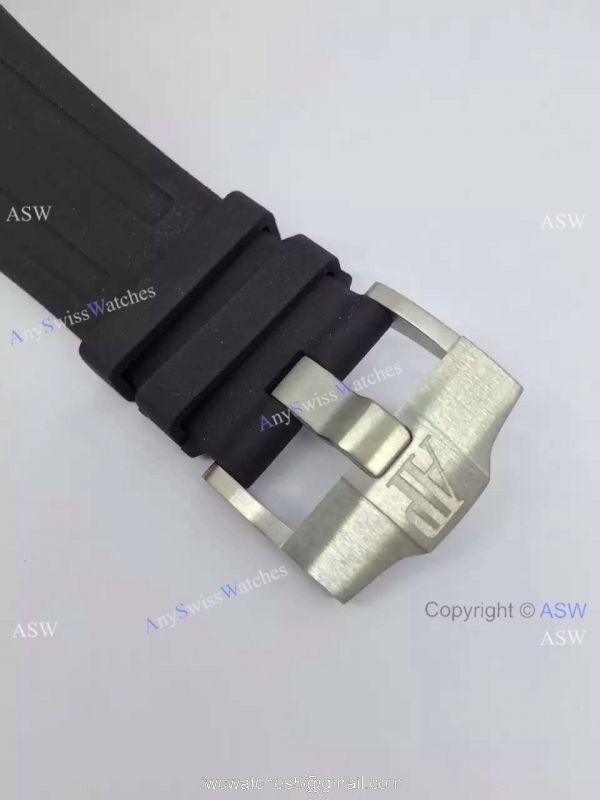 Replica Swiss Audemars Piguet Watch Diamond Dial case Leather Watch Strap 5
