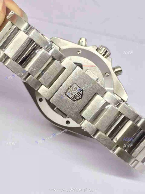 Super Clone Tag Heuer Grand Carrera Calibre 17 RS3 Watch SS black Dial 5