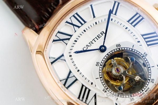 Replica Swiss Cartier Drive De Rose Gold Watch White Dial 41mm 5