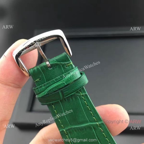Franck Muller Master Square SS Green Leather Copy Watch 5