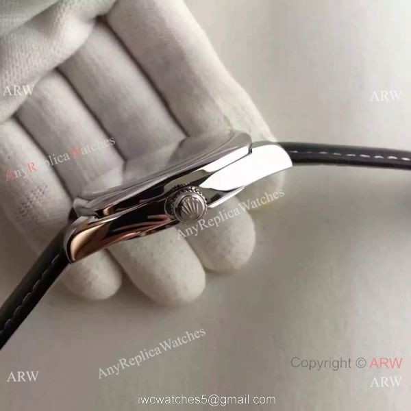 Grade 1A Replica Rolex Cellini Danaos Watch Black Face Stainless Steel 5