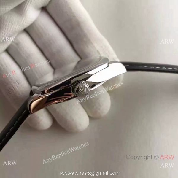 Swiss Rolex Cellini Danaos SS White Dial Replica Watch AAA Grade 5