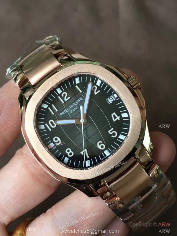 Swiss Patek Philippe Aquanaut 324SC Rose Gold Blue Dial Knockoff Watch 5